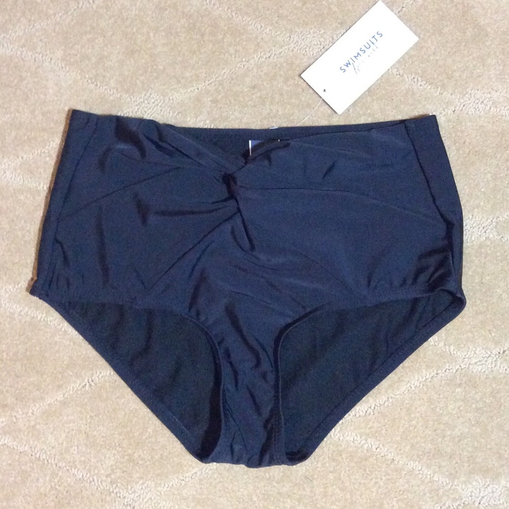 Swimsuits For All NWT Low Waist Twist Front Brief